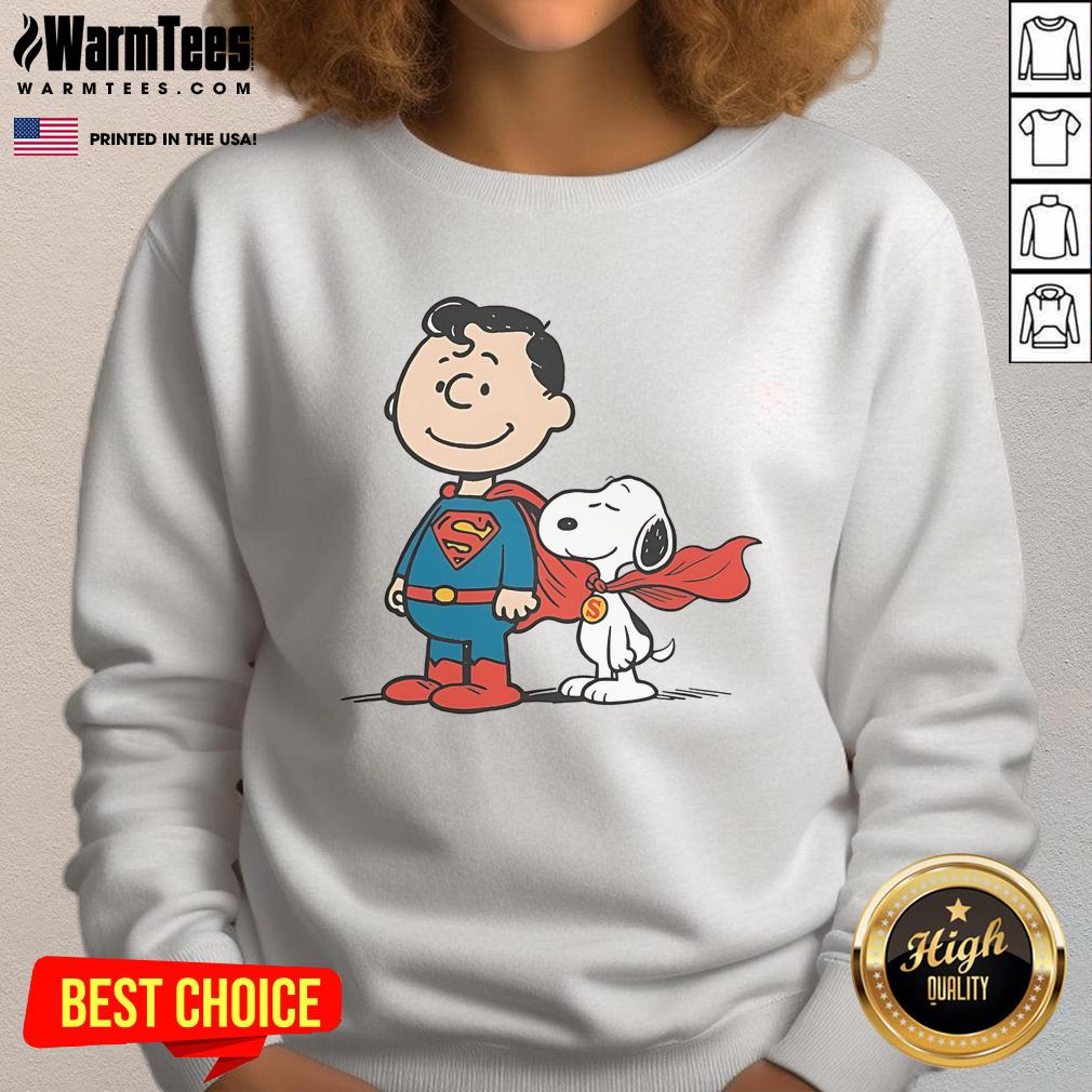 Cute Super Peanuts Snoopy Superman T-Shirt - Image 5