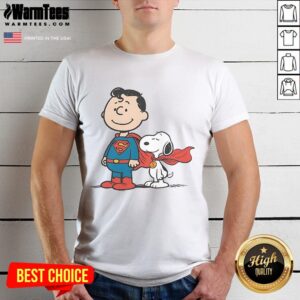 Cute Super Peanuts Snoopy Superman T-Shirt