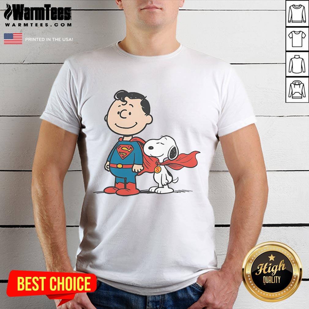 Cute Super Peanuts Snoopy Superman T-Shirt