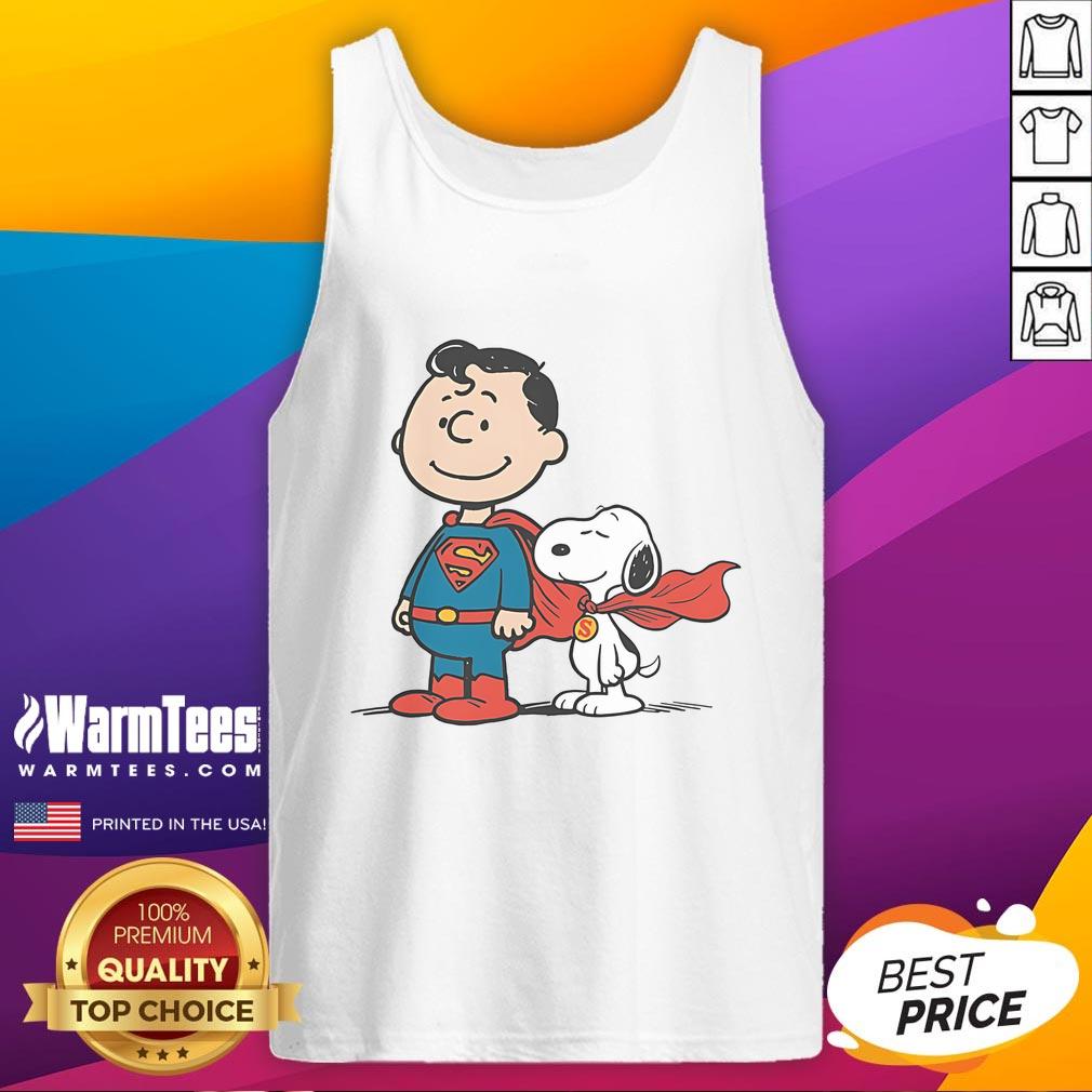 Cute Super Peanuts Snoopy Superman T-Shirt - Image 4