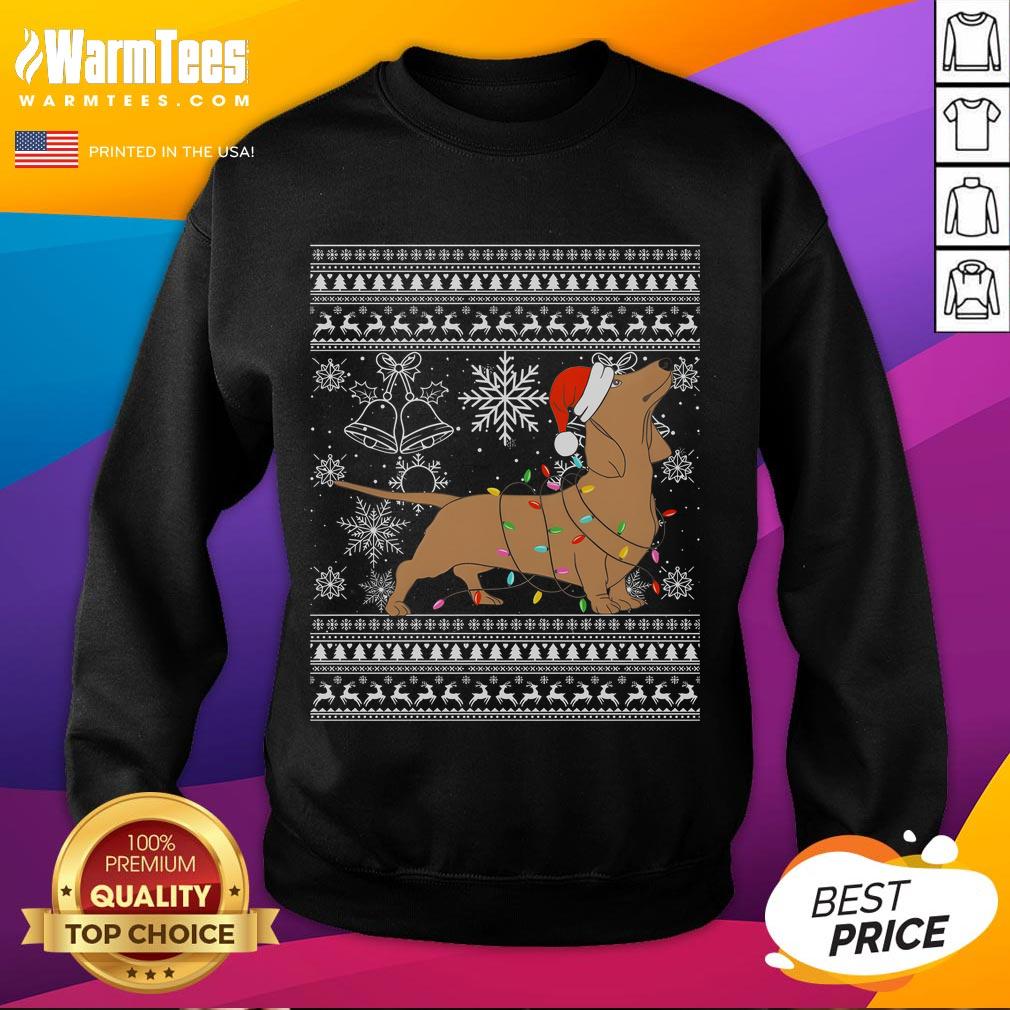 Cute Teckel Christmas Dachshund Dog T-Shirt - Image 5