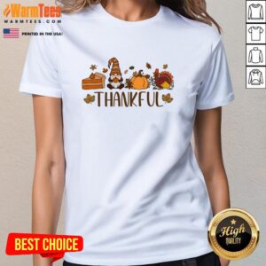 Alternative view of Cute Thankful Gnomes Fall Thanksgiving T-Shirt