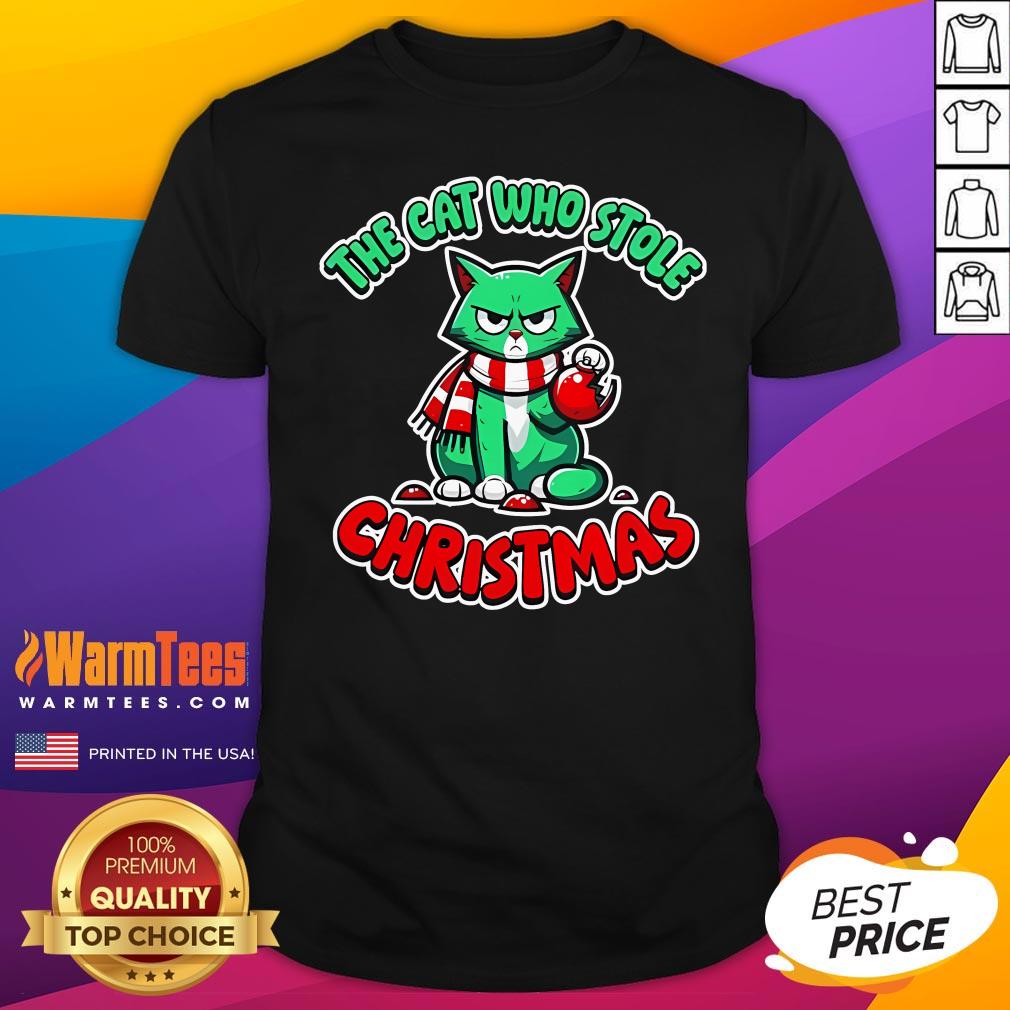 Cute The Cat Who Stole Christmas T-Shirt