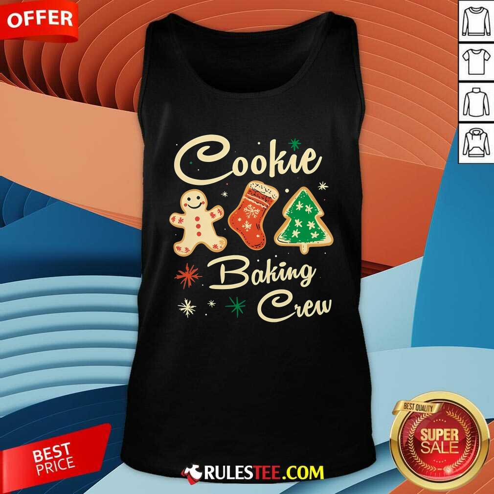 Cute The Christmas Cookie Baking Crew T-Shirt - Image 3