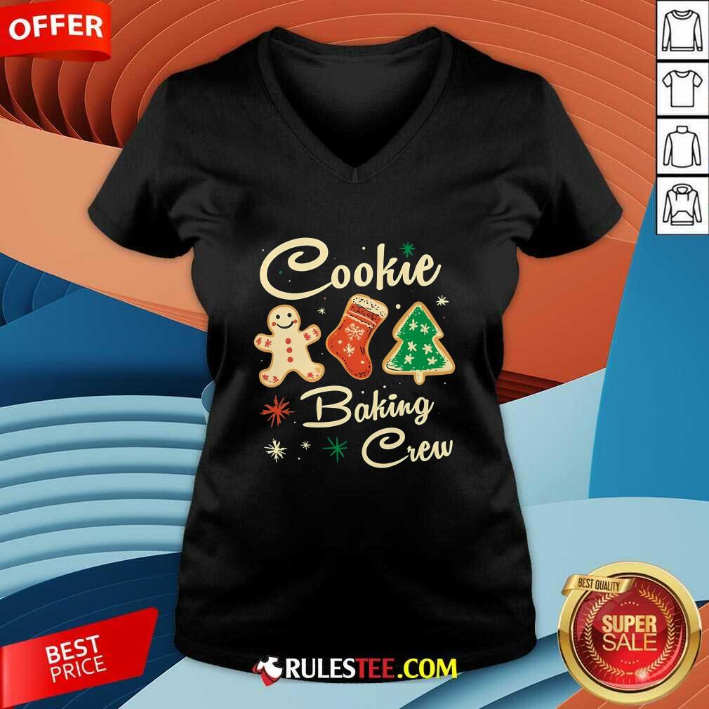 Cute The Christmas Cookie Baking Crew T-Shirt - Image 2