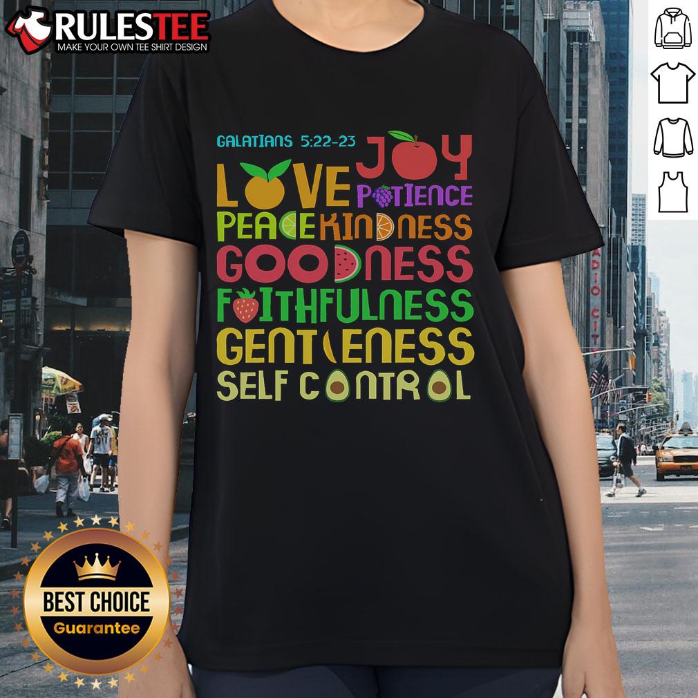 Cute The Fruit Of The Spirit Christian Bible Verse T-Shirt - Image 3