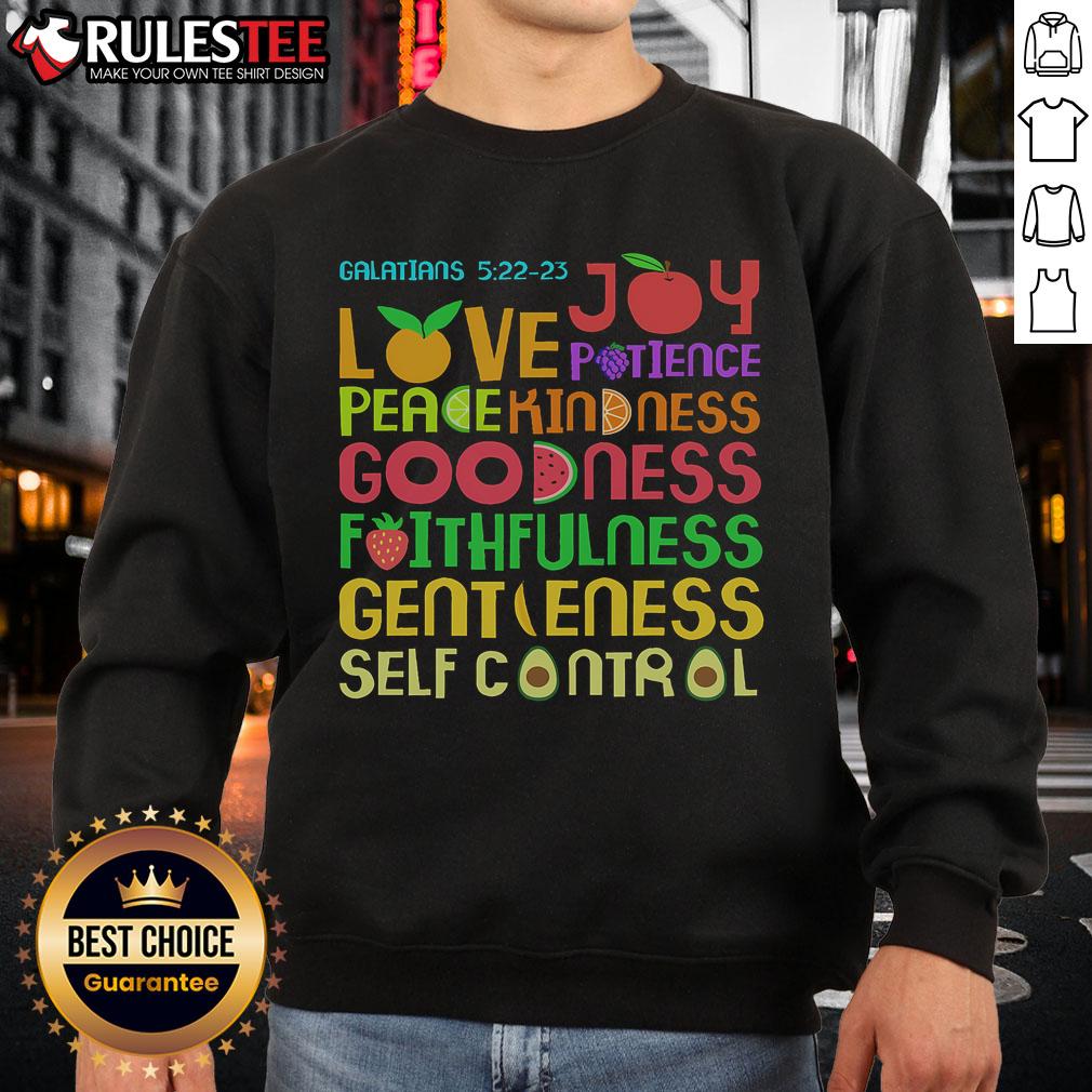 Cute The Fruit Of The Spirit Christian Bible Verse T-Shirt - Image 5
