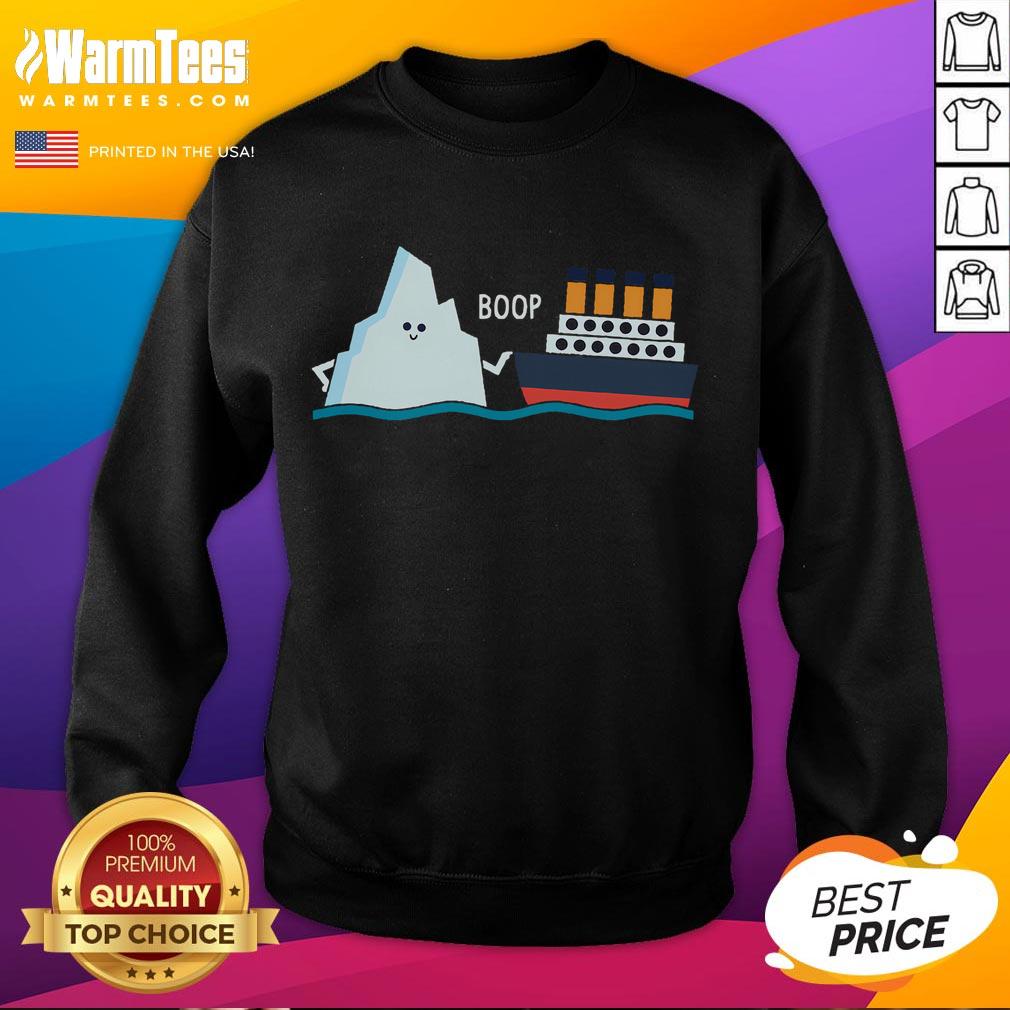 Cute Titanic Funny Titanic And Iceberg Boop Parody T-Shirt - Image 5