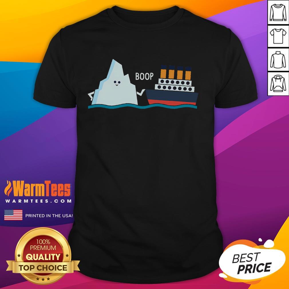 Cute Titanic Funny Titanic And Iceberg Boop Parody T-Shirt