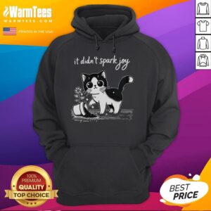 Alternative view of Cute Tuxedo Cat Funny Meme Saying Quotation Spark Joy T-Shirt