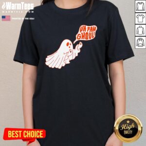 Alternative view of Cute Va Fan Ghoul Halloween Ghost T-Shirt