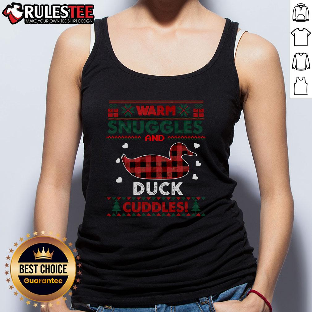 Cute Warm Snuggles Duck Lovers Xmas Ugly Duck Christmas T-Shirt - Image 4