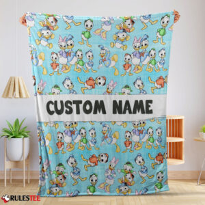Disney Donald Duck Daisy Huey Dewey Louie Blanket Fleece Customized Blanket