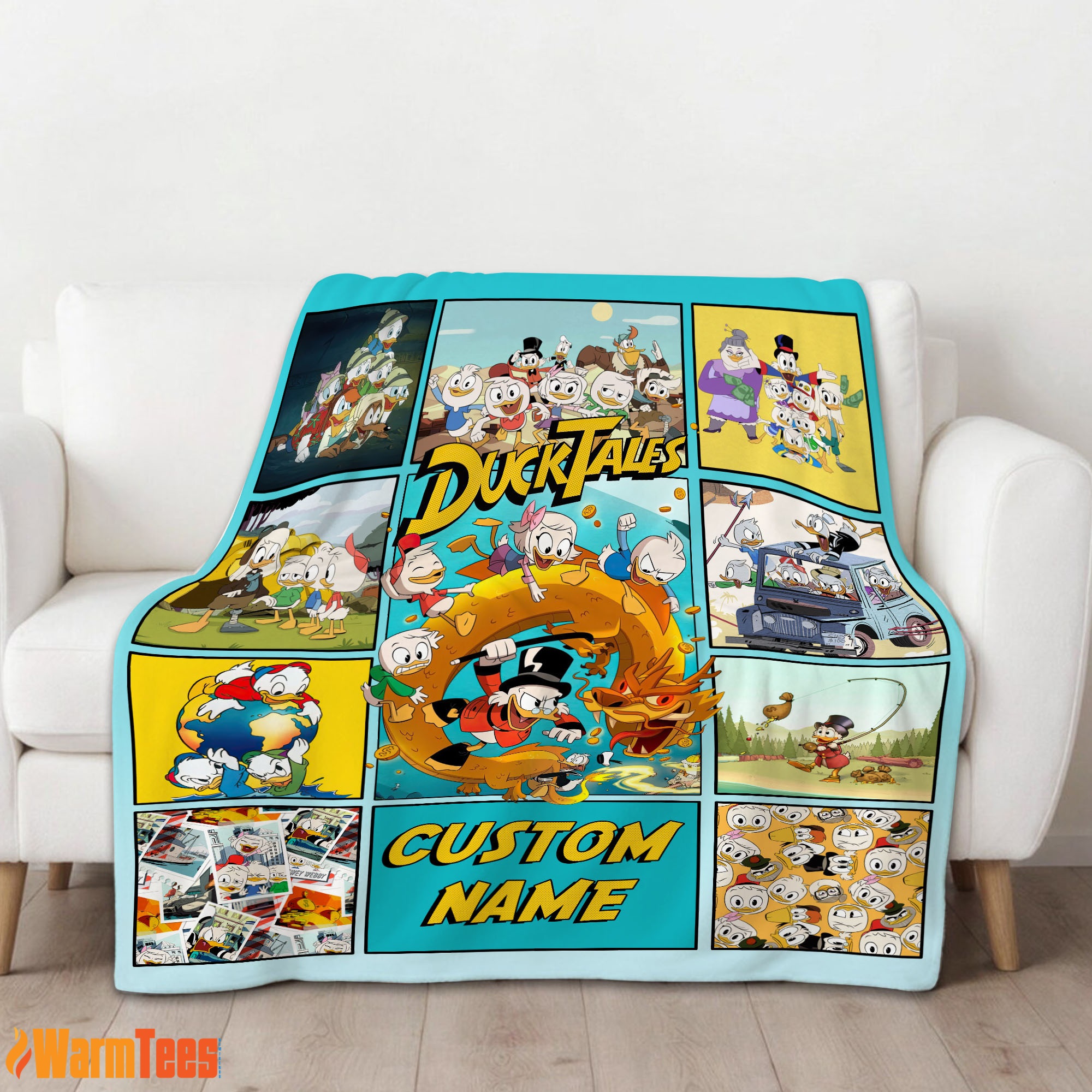 Disney Ducktales Cartoon Collage Blanket Fleece Customized Blanket - Image 2