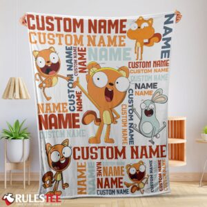 Disney Kiff Chatterley & Barry Buns Blanket Fleece Customized Blanket