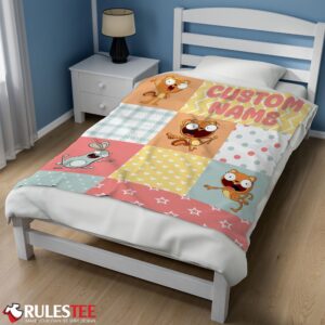 Alternative view of Disney Kiff Chatterley & Barry Buns Pattern Blanket Fleece Customized Blanket