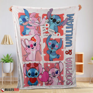 Disney Lilo And Stitch Fleece Blanket – Customize Blanket