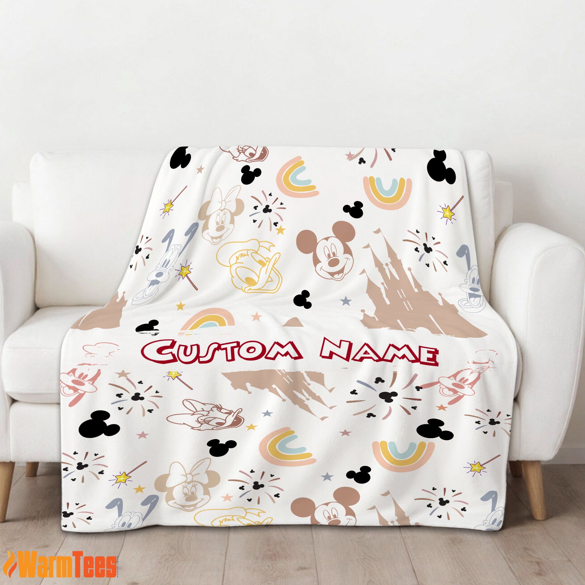 Disney Mickey Mouse & Friends Magical Mouse Castle Blanket Fleece Customized Blanket - Image 2