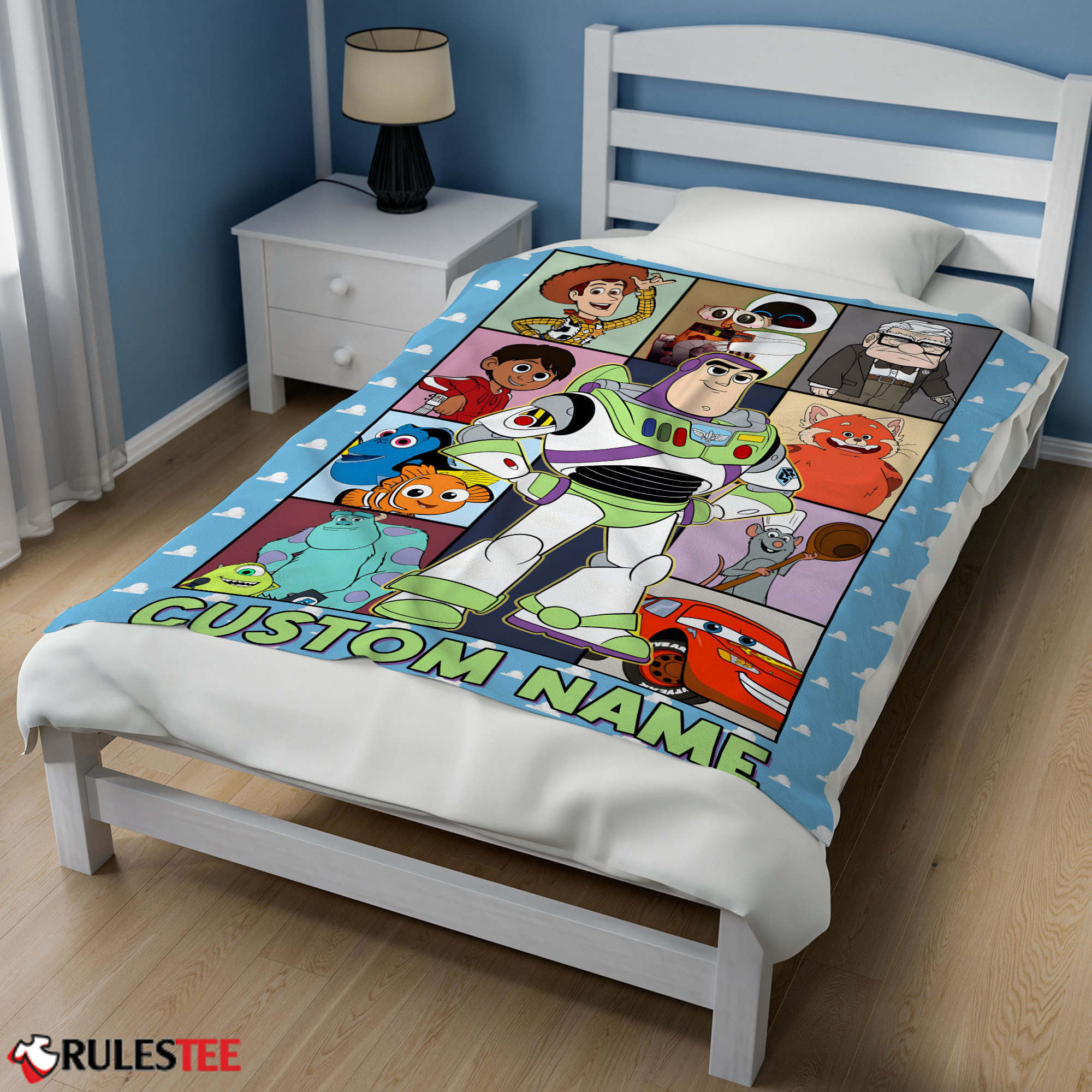 Disney Pixar Toy Story Buzz Lightyear With Friends Blanket Fleece Customized Blanket - Image 3