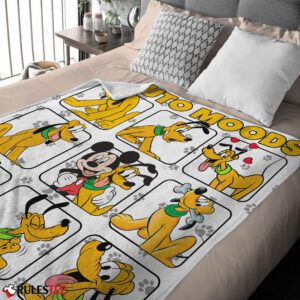 Alternative view of Disney Pluto Dog And Friends Pluto Dog Moods Blanket – Customize Blanket