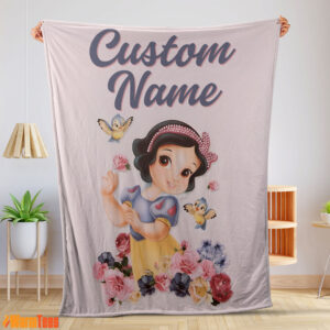 Disney Snow White Princess Blanket Fleece Customized Blanket