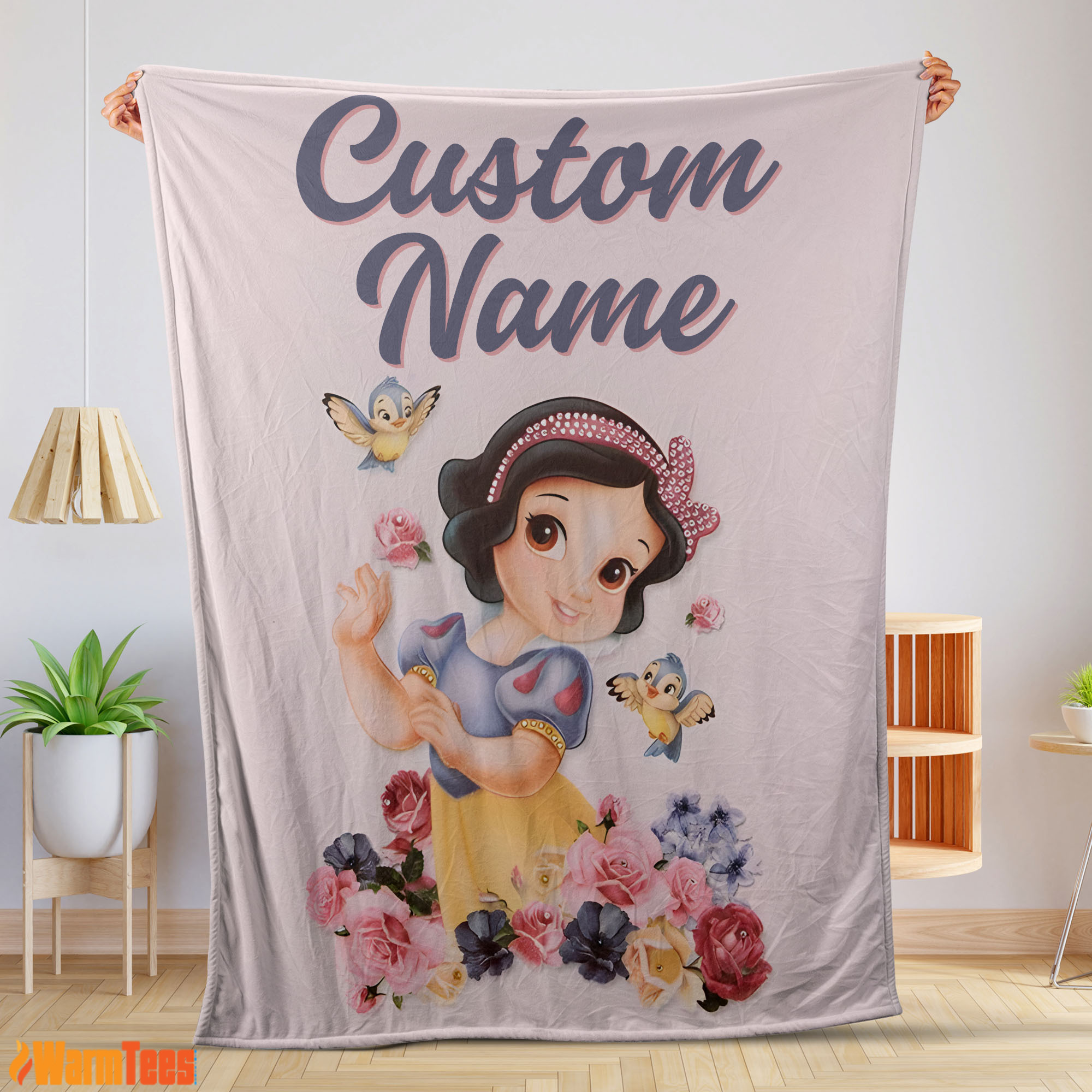 Disney Snow White Princess Blanket Fleece Customized Blanket