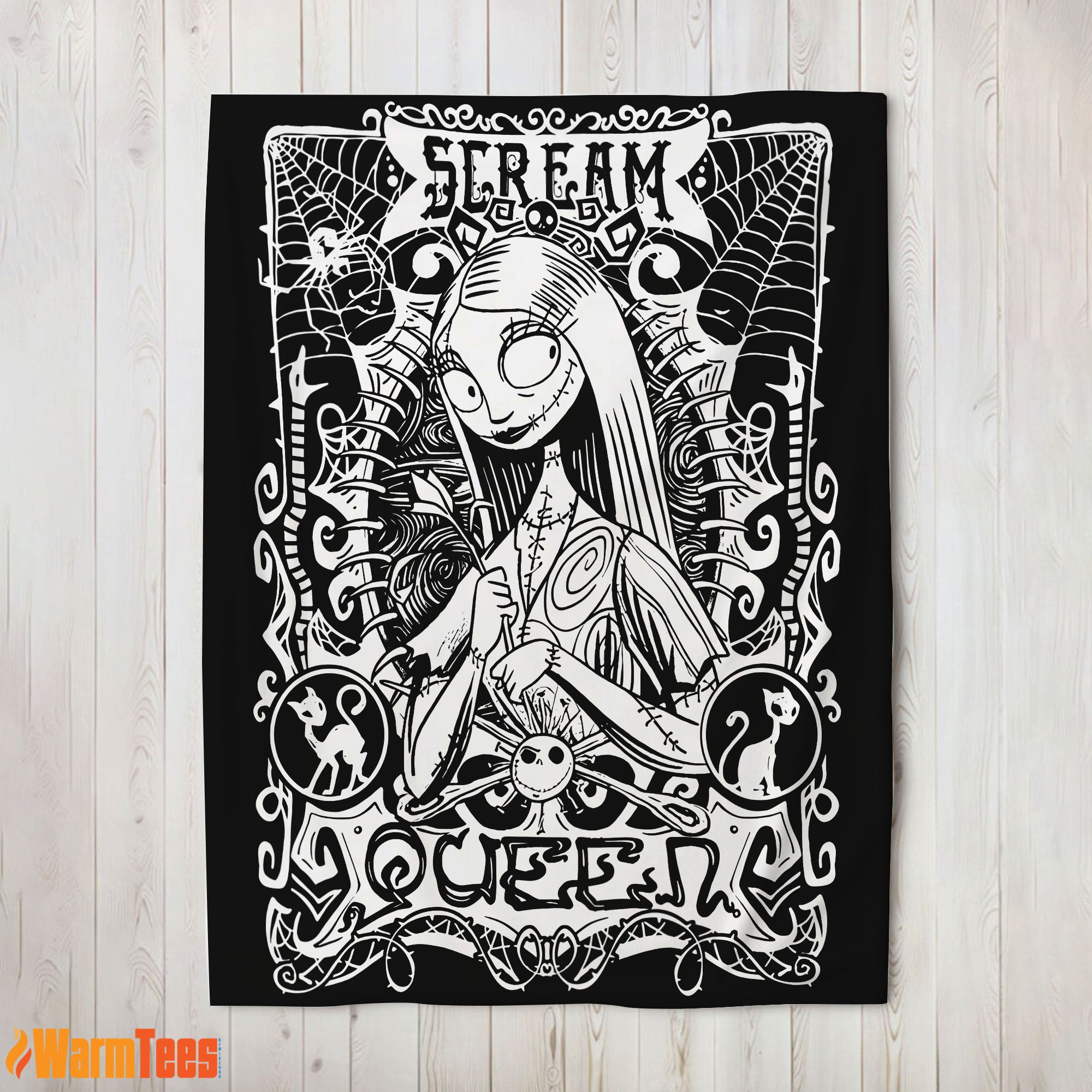 Disney The Nightmare Before Christmas Sally Scream Queen Blanket Fleece Blanket
