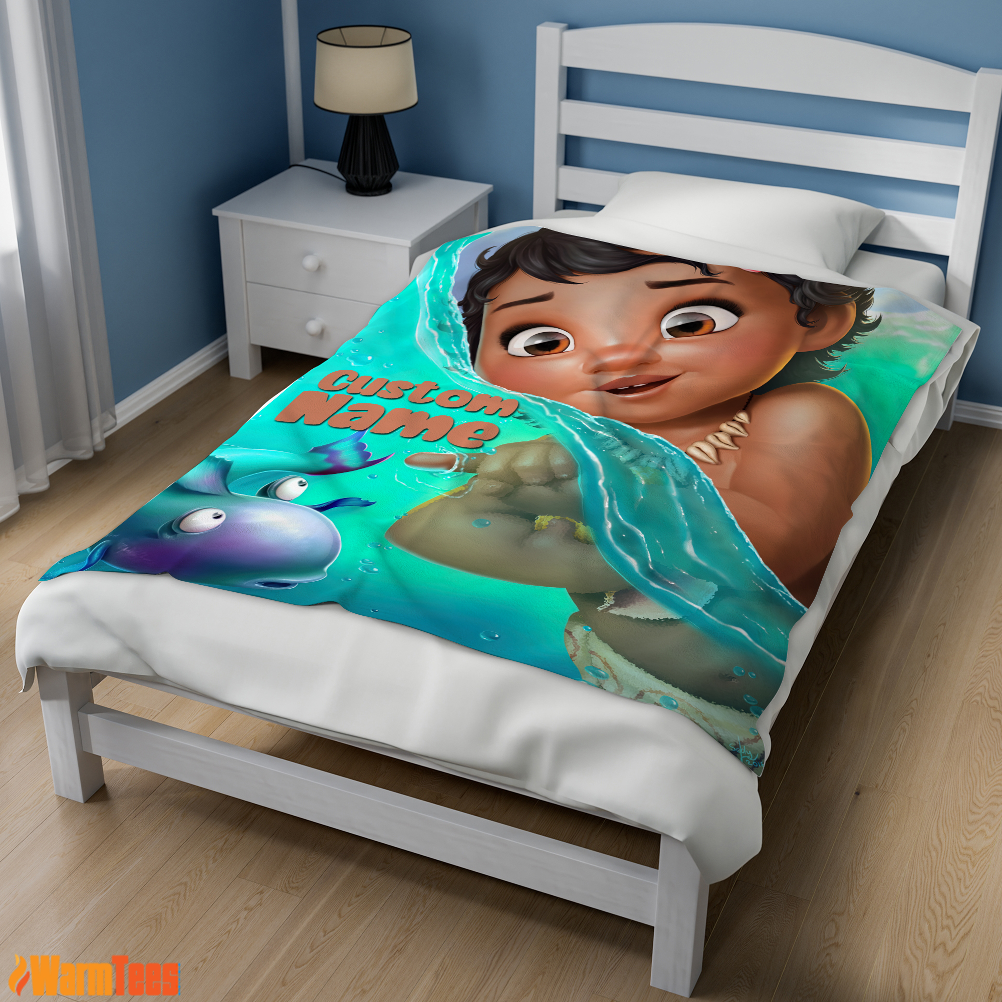 Disney Toddler Moana Blanket Fleece Customized Blanket - Image 2
