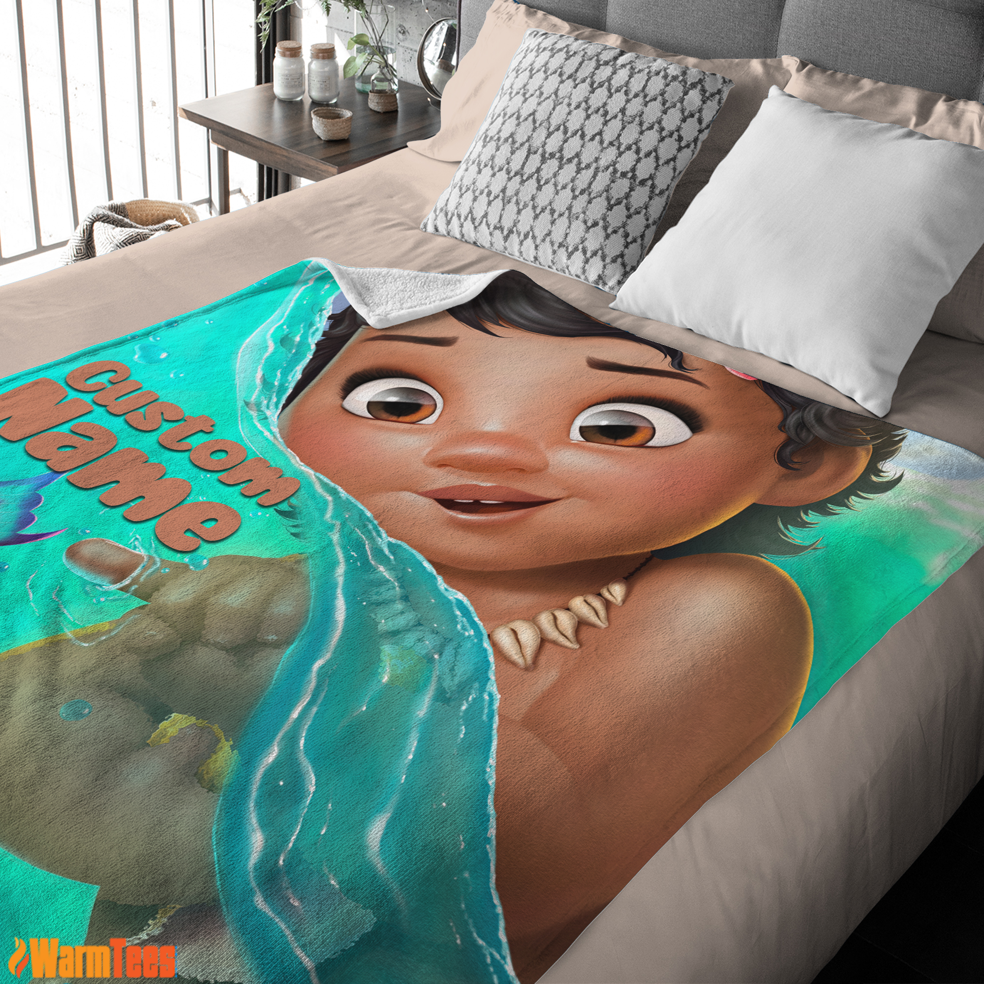 Disney Toddler Moana Blanket Fleece Customized Blanket - Image 3