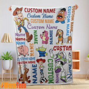 Disney Toy Story Cartoon Characters Blanket Fleece Customized Blanket
