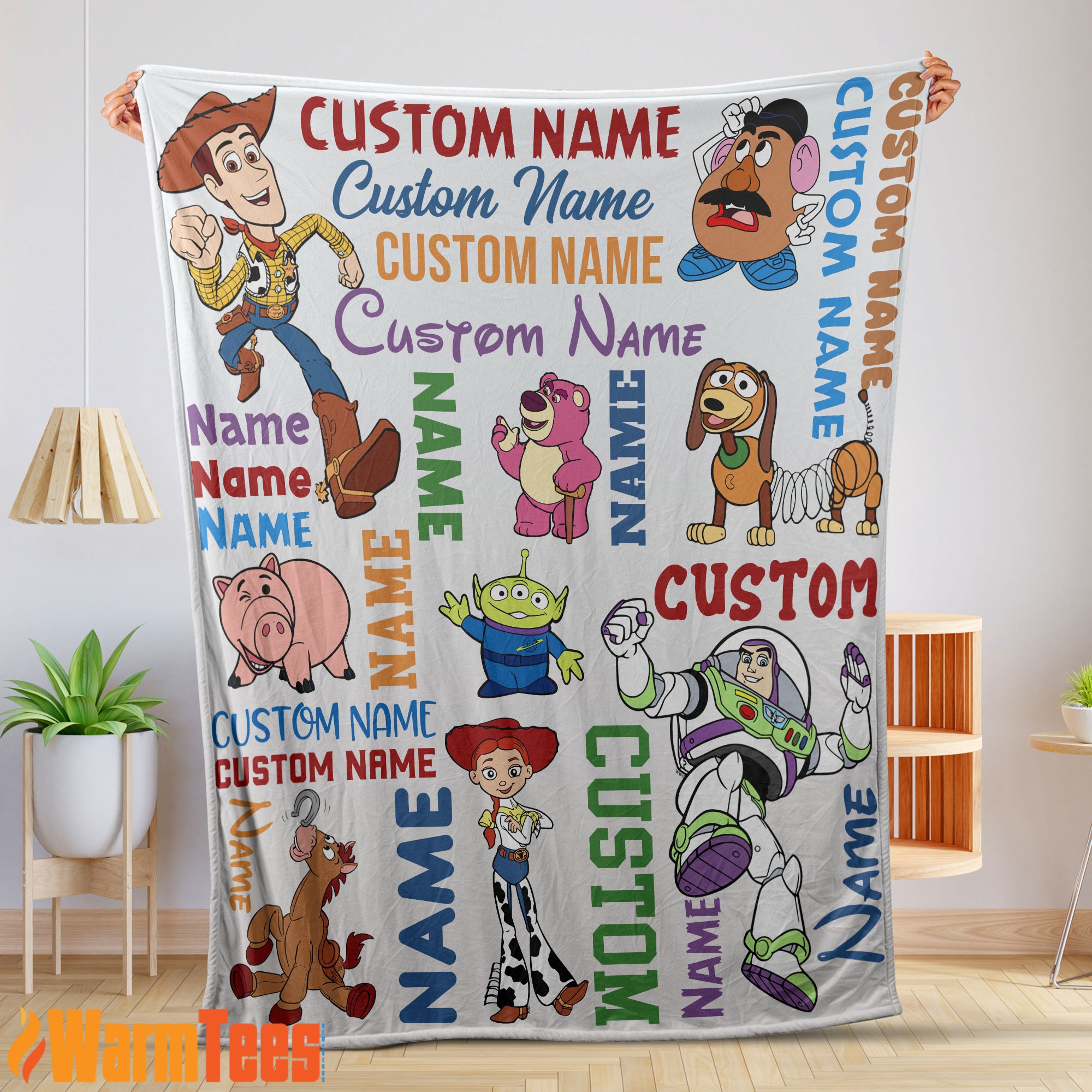 Disney Toy Story Cartoon Characters Blanket Fleece Customized Blanket