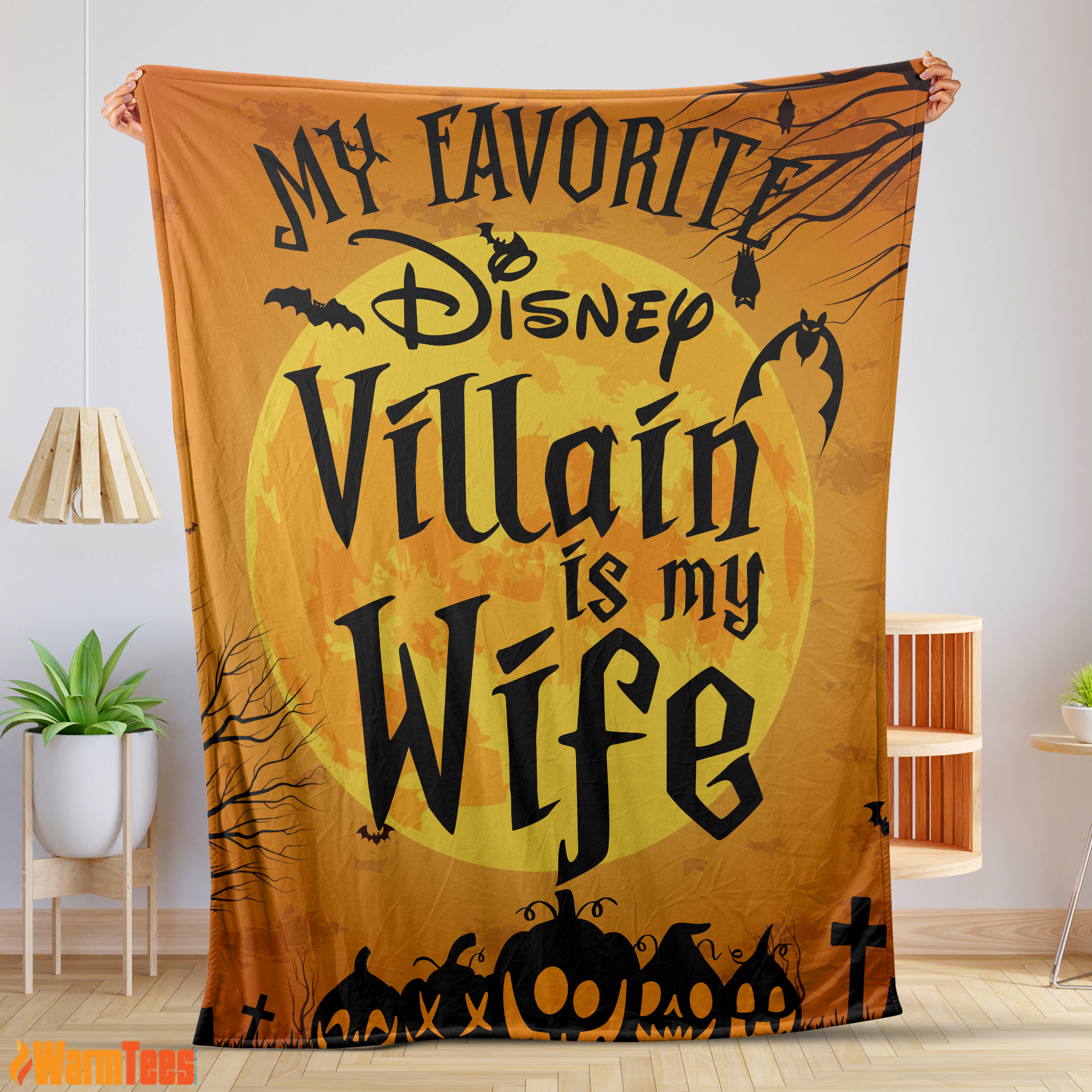 Disney Villain Wife Halloween Customize Blanket