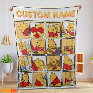 Disney Winnie-The-Pooh Cute Pooh Customize Blanket