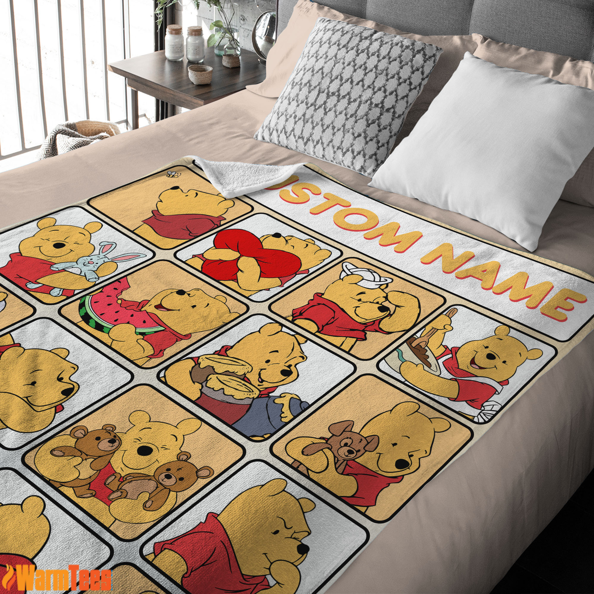 Disney Winnie-The-Pooh Cute Pooh Customize Blanket - Image 3