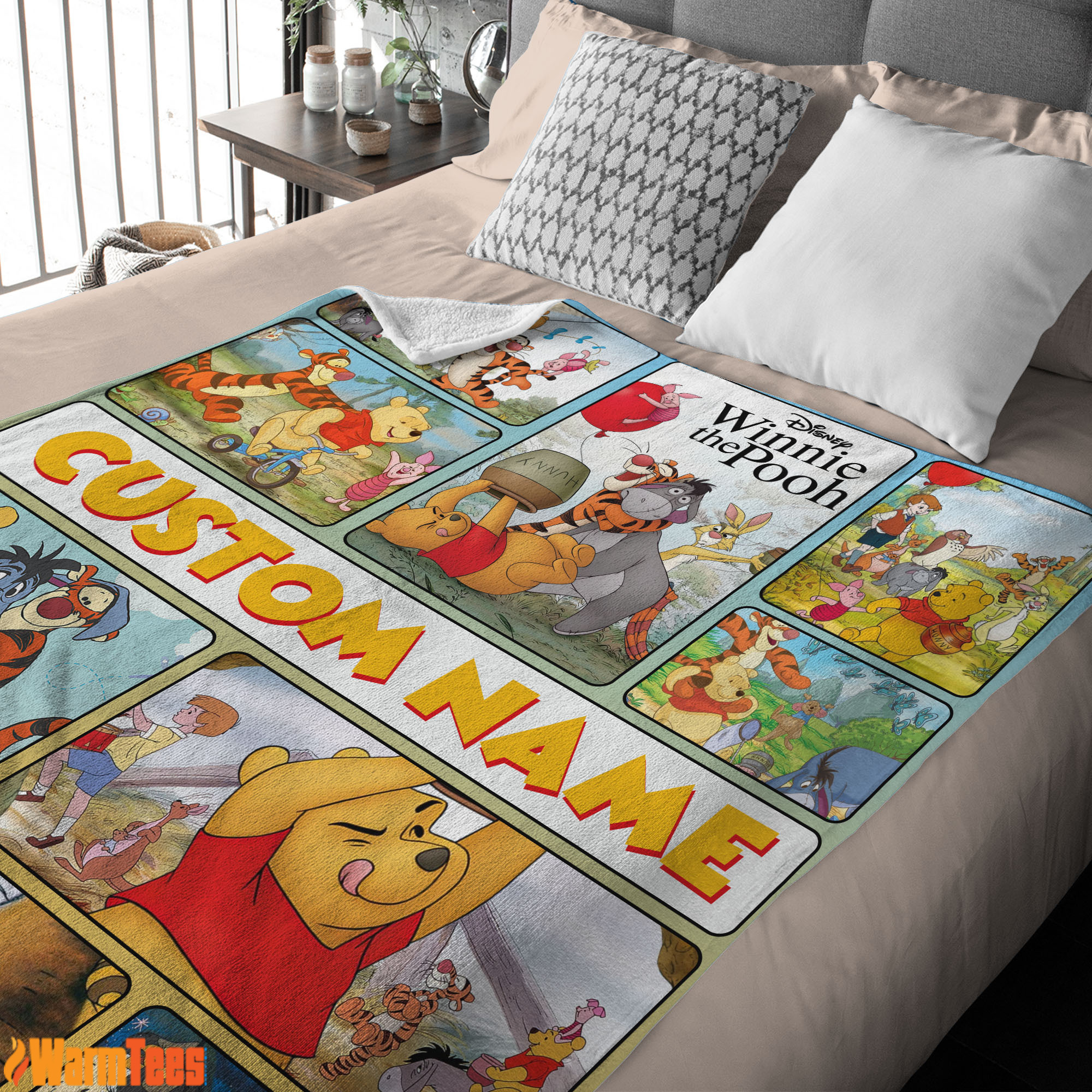 Disney Winnie-The-Pooh With Friends Blanket Fleece Customized Blanket - Image 2
