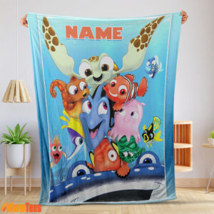 Finding Nemo With Friends Blanket Fleece Customized Blanket