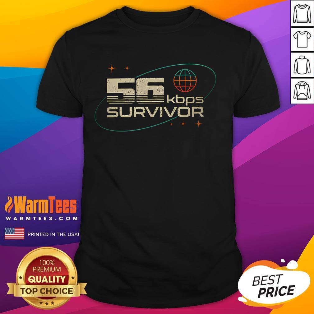 Funny 56kbps Survivor Retro T-Shirt