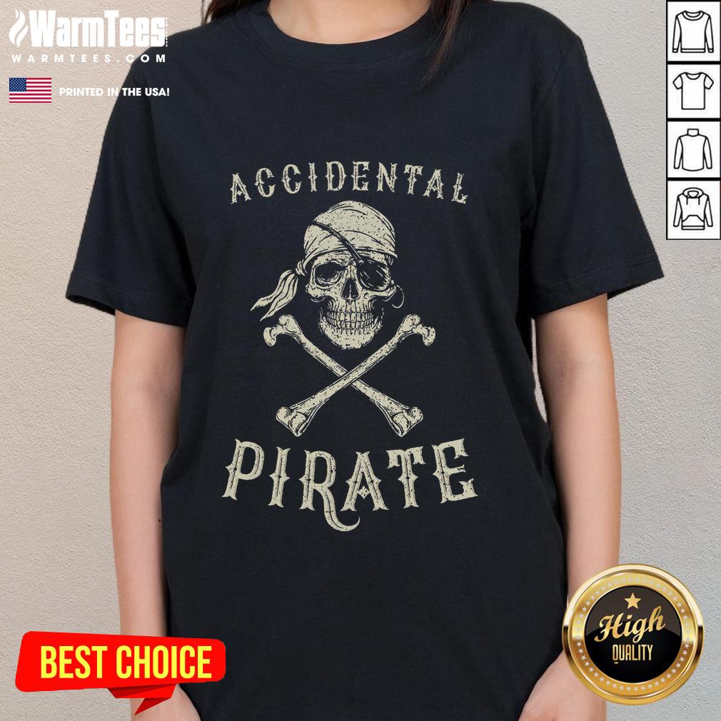 Funny Accidental Pirate Skull Ampu T-Shirt - Image 3