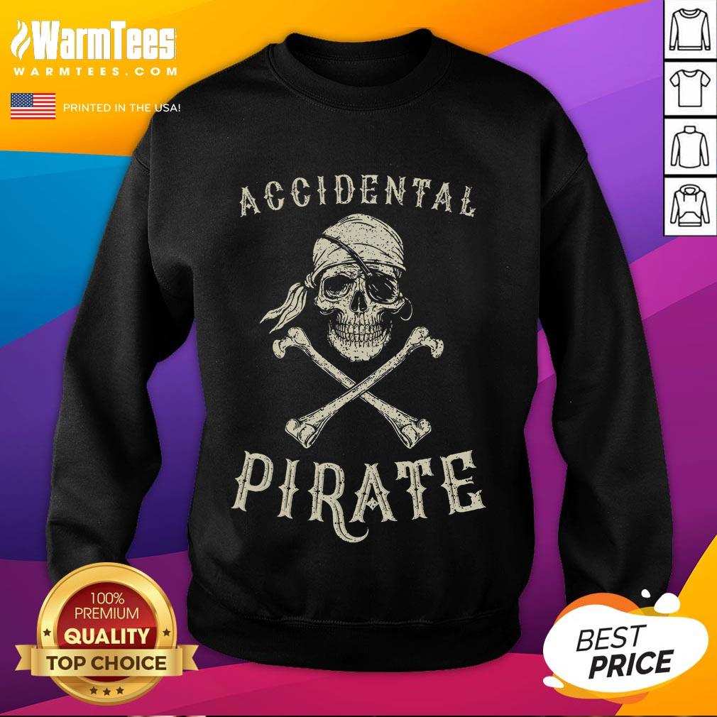 Funny Accidental Pirate Skull Ampu T-Shirt - Image 5