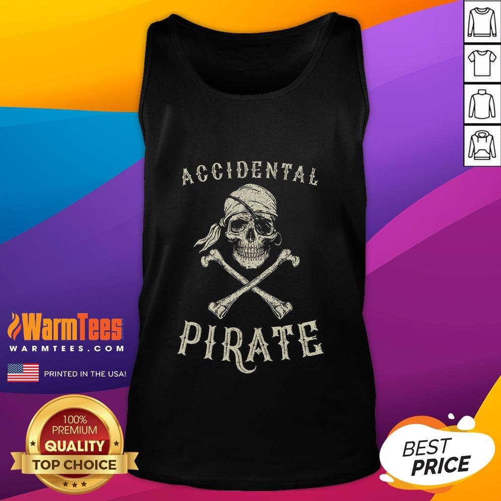 Funny Accidental Pirate Skull Ampu T-Shirt - Image 4