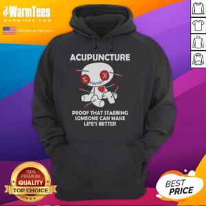 Alternative view of Funny Acupuncture Proof That Stabbing Someone Can Make Life's Better Voodoo Doll Goth Emo T-Shirt
