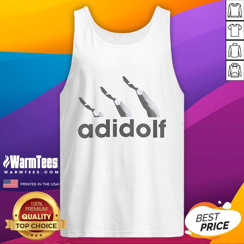 Funny Adidolf Logo T-Shirt - Image 4