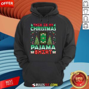 Alternative view of Funny Air Hockey Christmas Pajama Christmas Holiday T-Shirt