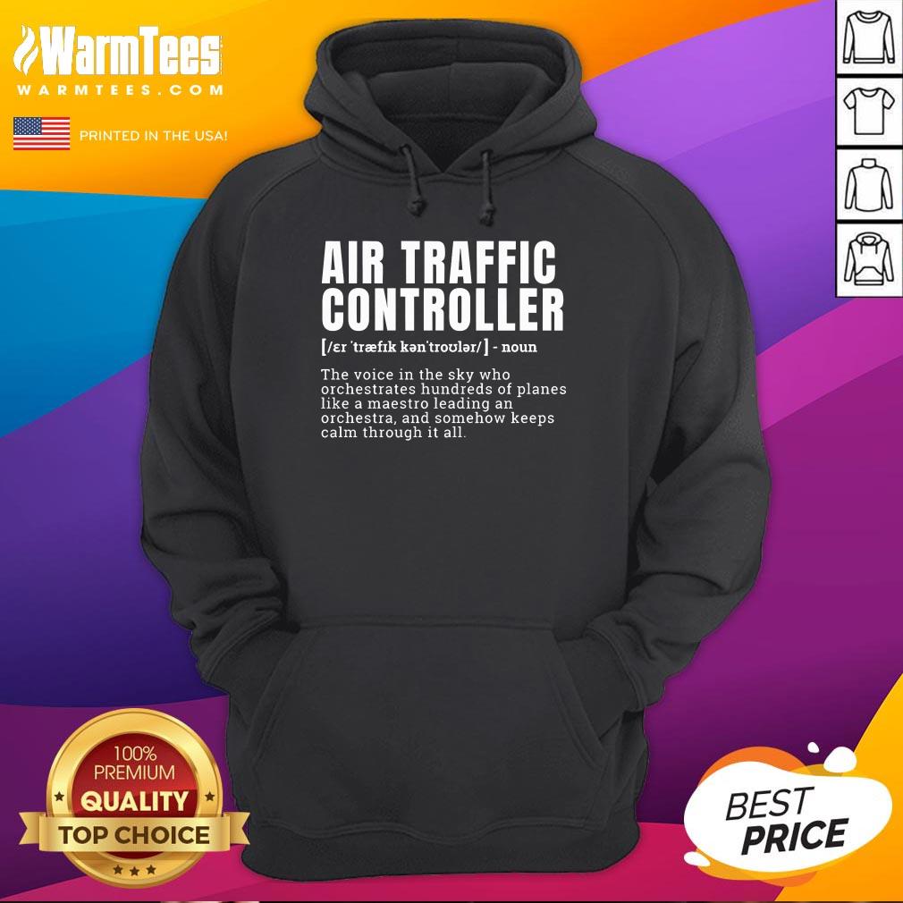Funny Air Traffic Controller Definition Occupation T-Shirt - Image 3