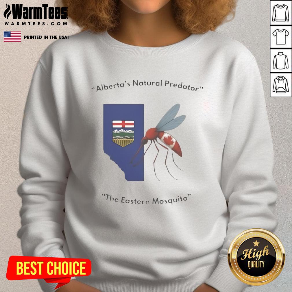 Funny Alberta's Natural Predator The Eastern Mosquito T-Shirt - Image 5
