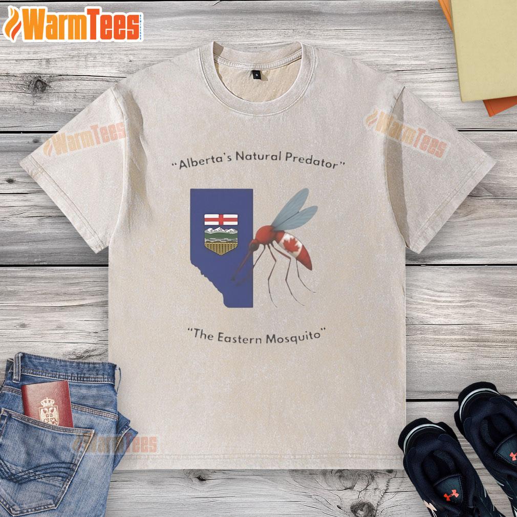 Funny Alberta's Natural Predator The Eastern Mosquito T-Shirt - Image 6