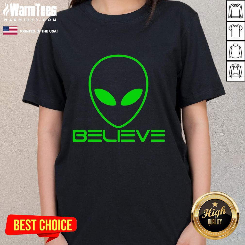 Funny Alien Believe Science T-Shirt - Image 3