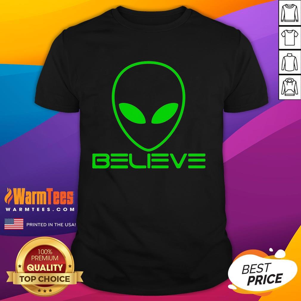 Funny Alien Believe Science T-Shirt