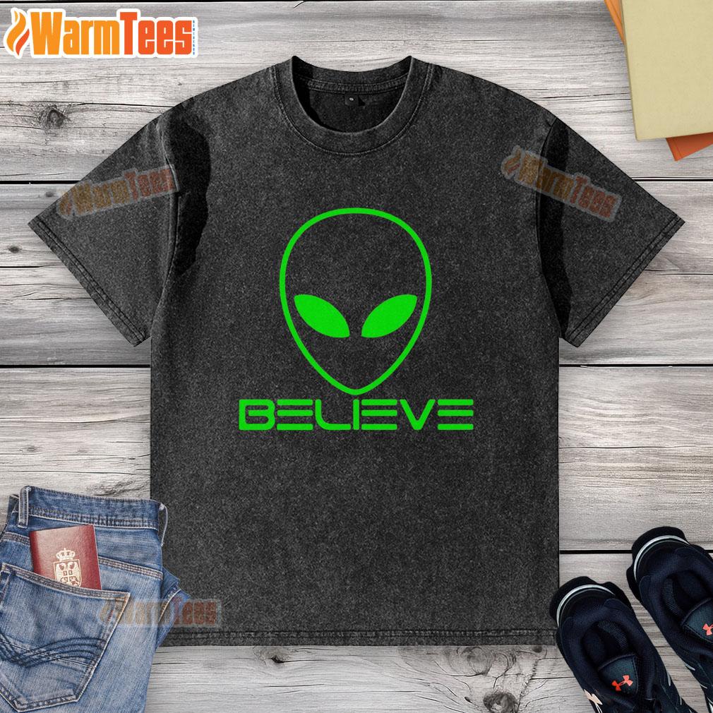 Funny Alien Believe Science T-Shirt - Image 6