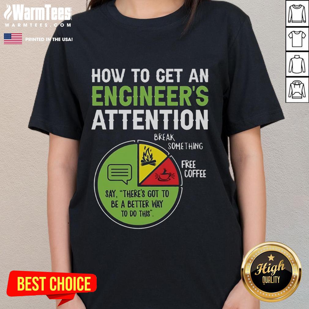 Funny An Engineer's Guide To Attention T-Shirt - Image 3